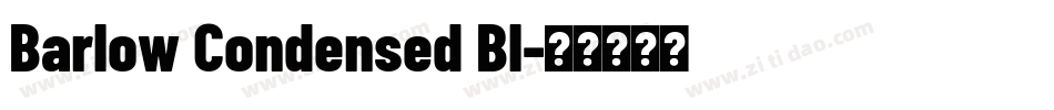 Barlow Condensed Bl字体转换